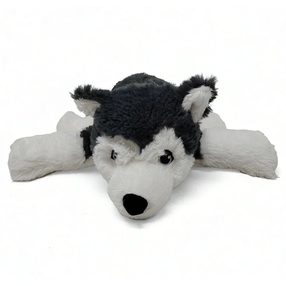 IKEA LIVLIG Siberian Husky Plush Toy 11in Stuffed Animal Polyester Canine Gift
